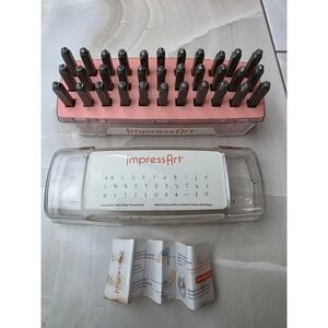 ImpressArt Melody 3mm Uppercase Letter Metal Stamp Set 33pc SC1227AM-3mm-M K2